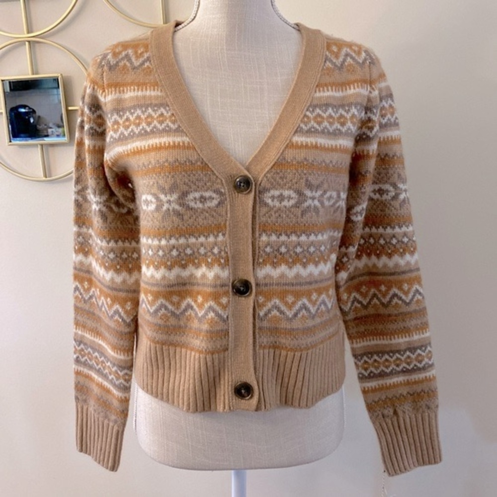 Jessica Simpson woman’s grandpa buttom up knit sweater Cartigan super soft szM